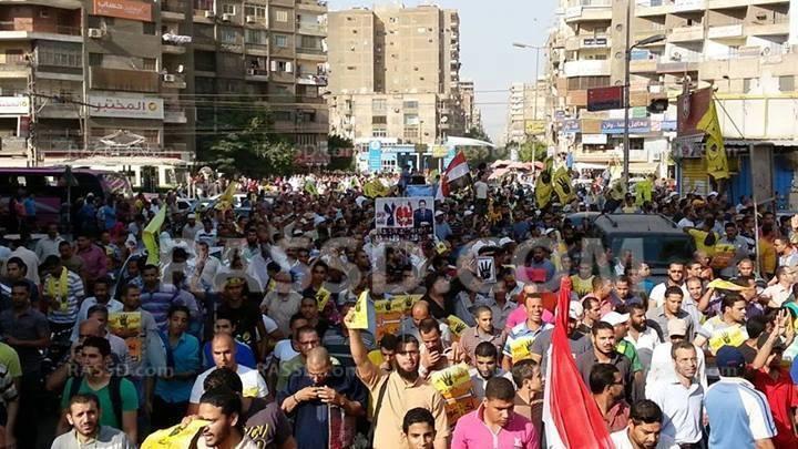 مسيرة المرج تنضم لمسيرة عين شمس والهتافات تعلو