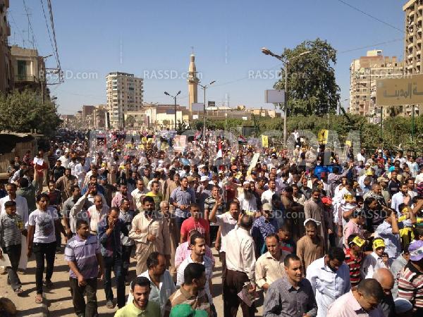 مسيرة حاشدة لرفض الانقلاب بالفيوم