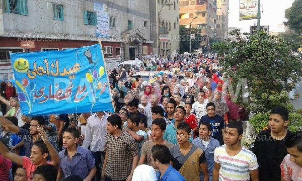 صور | مسيرة مناهضة للانقلاب في بني سويف