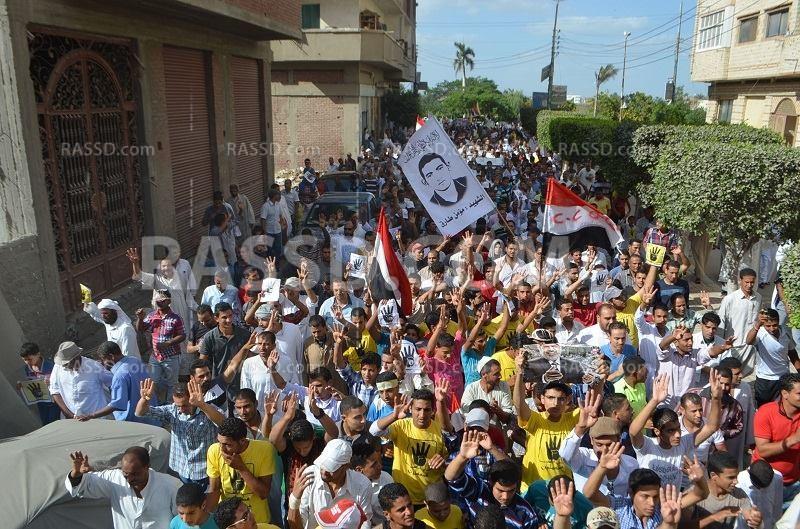 مسيرات حاشدة بالبحيرة لرفض الانقلاب