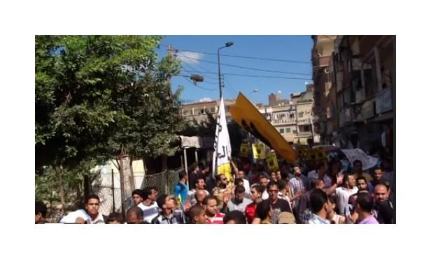 بث مباشر من مدينة كفر الدوار لتظاهرة رافضة للانقلاب