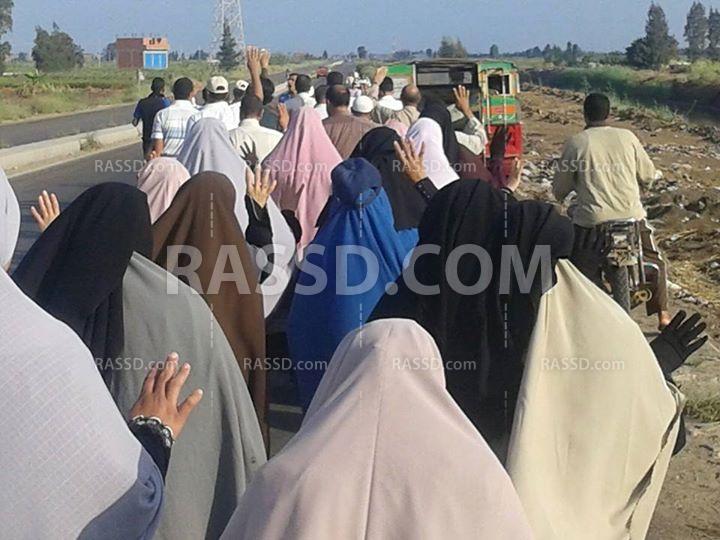 مسيرة صباحية لمتظاهري الرياض بكفر الشيخ