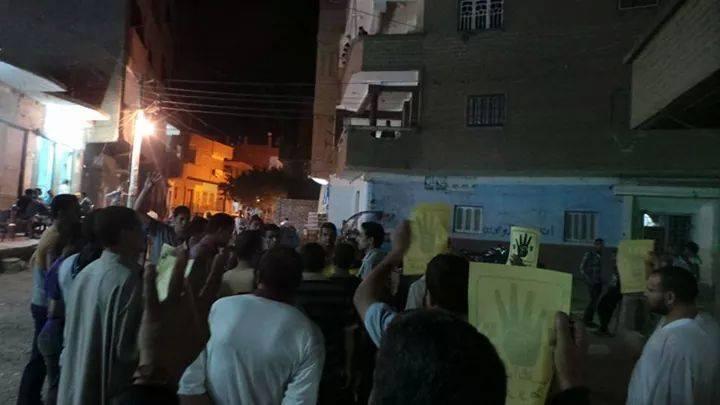 أمن الانقلاب يفشل في إيقاف المسيرات بأسيوط