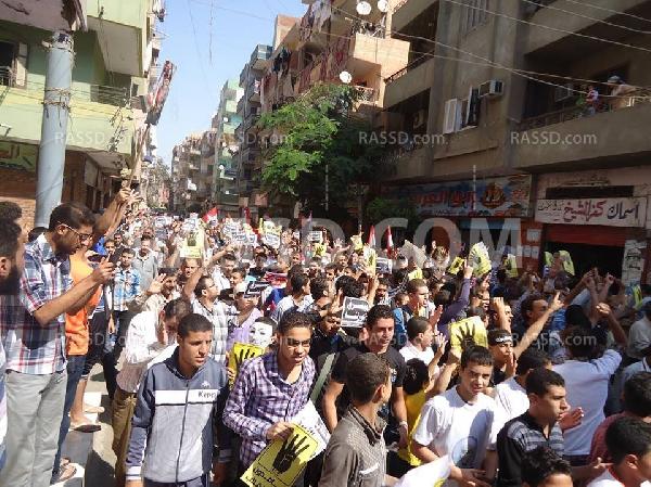 صور.. مسيرة لرفض الانقلاب بطلخا بجمعة كشف الحساب