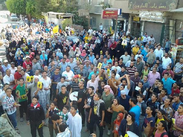 مسيرة بحدائق حلوان لرفض الانقلاب بجمعة كشف الحساب