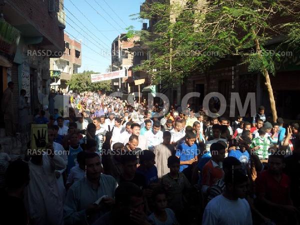 الاولتراس يشعل هتافات مسيرة بني سويف لرفض الانقلاب