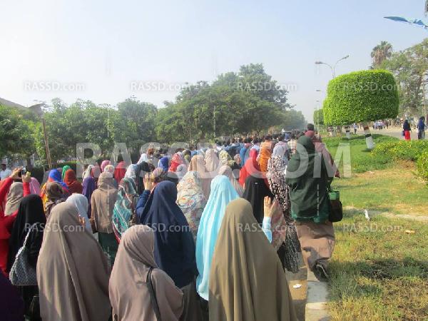 مسيرة لطلاب المنيا تنديدا بالانقلاب العسكري