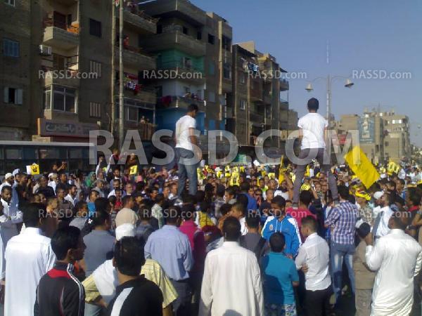 مسيرة حاشدة لرافضي الانقلاب بالسويس بعد صلاة العيد