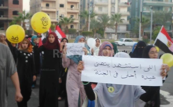 رافضو الإنقلاب ينظمون “قطار العيد” في دمياط الجديدة