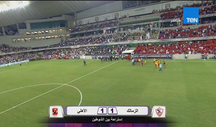 بالفيديو.. الشوط الأول في قمة السوبر ينتهي بالتعادل الإيجابي