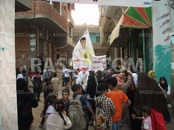 صور | تظاهرة لـ”طلاب ضد الانقلاب” في القليوبية