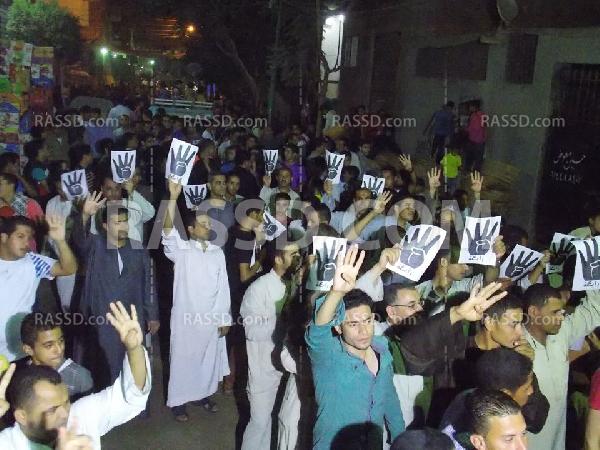 صور | مسيرة لرافضي الانقلاب في المنصورية بالجيزة