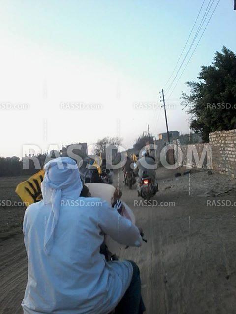 مسيرة صباحية بالدراجات النارية في الإسماعيلية