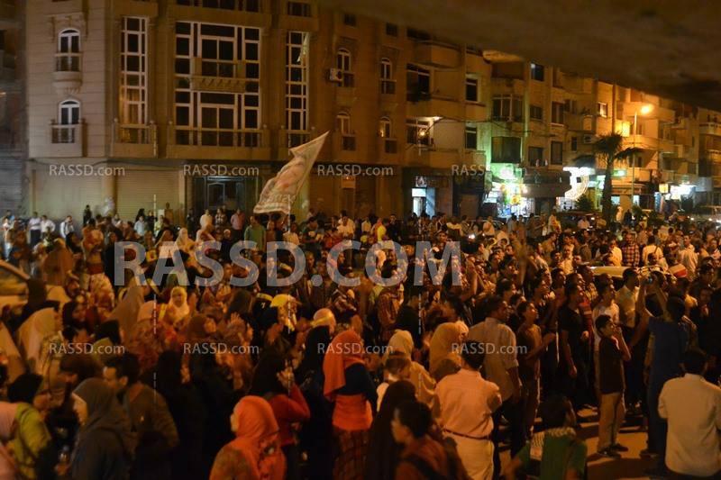 مسيرة المندرة بالأسكندرية تطالب بمحاكمة قادة الانقلاب