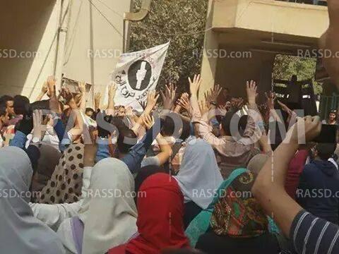 “لنا عودة” مسيرة طلاب هندسة المطرية