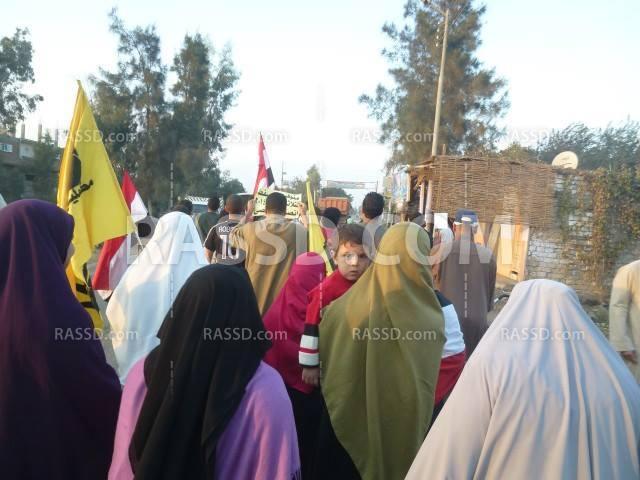 صور| تظاهرة في المنوفية للتنديد بغلاء الأسعار