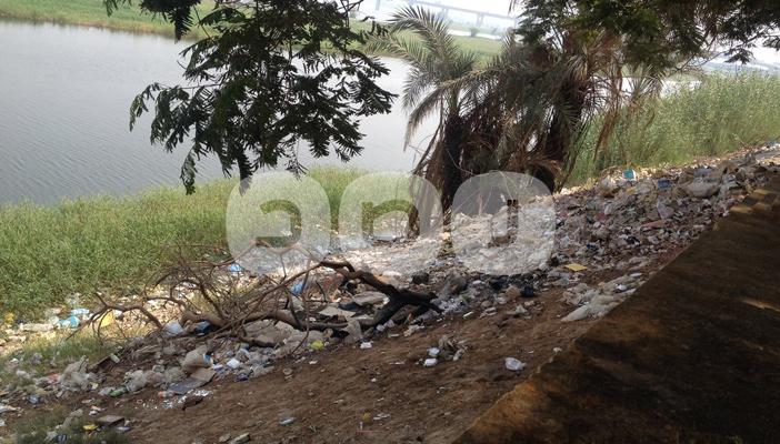 مخلفات القمامة وصرف المصانع تغطى ضفاف النيل بسوهاج