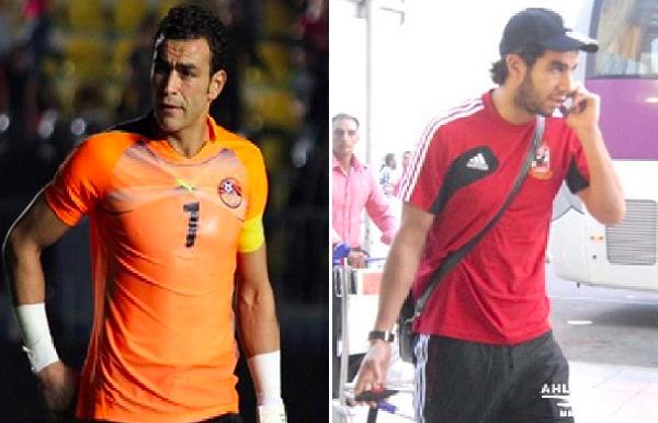 إكرامي والحضري في مباراة اليوم بين الأهلي والإسماعيلي