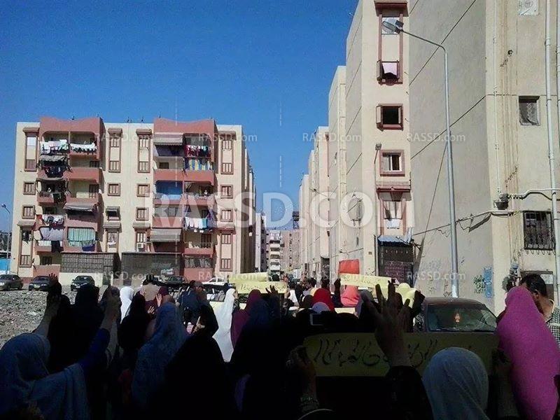 مسيرة منددة بالانقلاب في بورسعيد