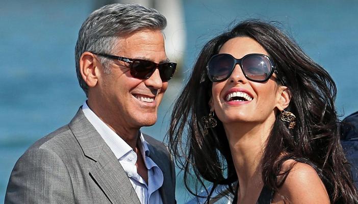 “كلوني” يهدي أمل علم الدين مطعم “سوشي”.. هدية أول عيد زواج