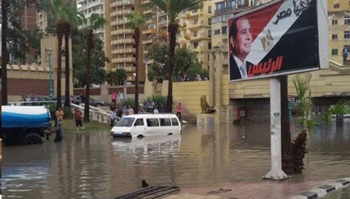شاهد 50 صورة تحكي مأساة غرق الإسكندرية في “شبر مية”