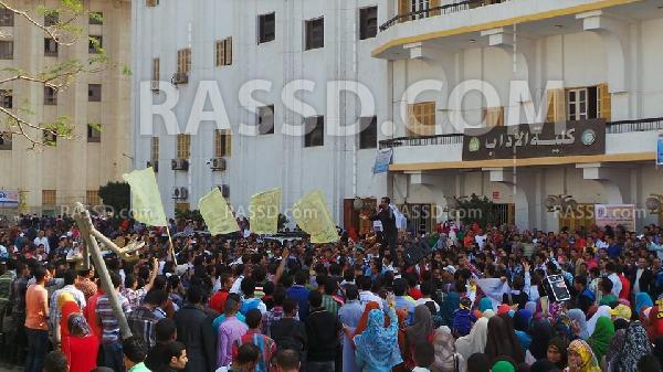 طلاب ضد الانقلاب ينظمون وقفات بالإسكندرية وبني سويف