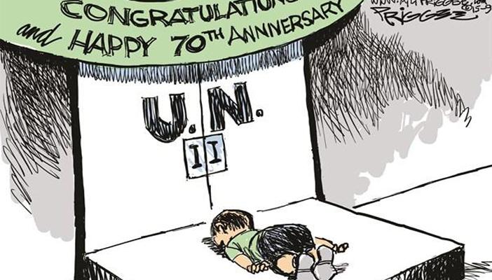 كاريكاتير: الذكرى الـ70 لتأسيس الأمم المتحدة