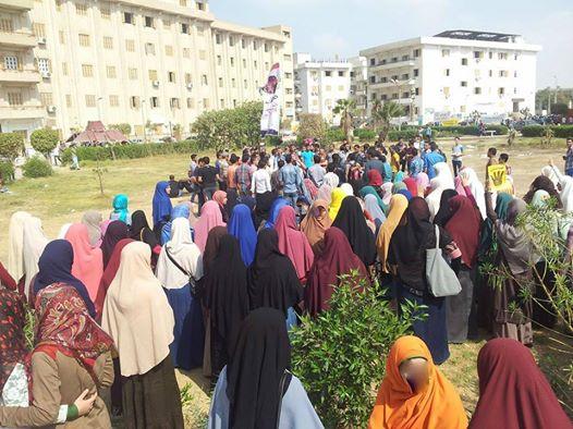 طلاب بني سويف ينتفضون ضد قمع الحراك الطلابي