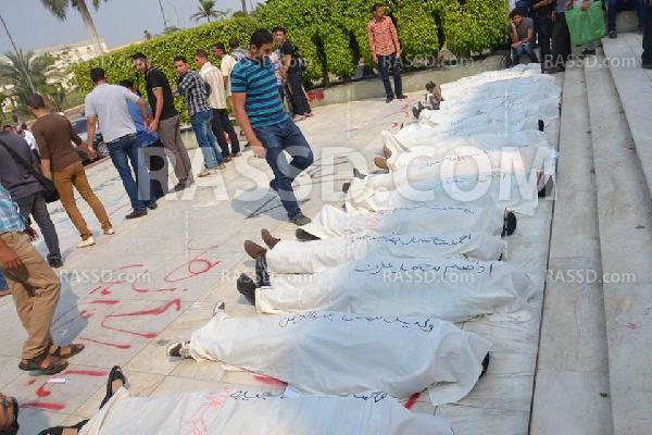 تمثيل الفض.وبدل إعدام للانقلابيين..إبداعات جديدة الأزهريين