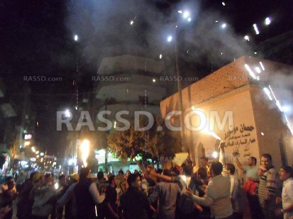 ألتراس ربعاوي يشعل كفرالزيات بالشماريخ