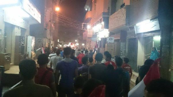 صور| شباب الفيوم ينددون بترحيل أهالي سيناء