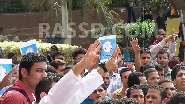 بالفيديو:مسيرة لطلاب ضد الانقلاب بجناكليس