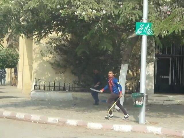 بموافقة رئيس جامعة الزقازيق..بلطجية يعتدون على مسيرات الطلاب