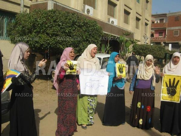 وقفة احتجاجية لطالبات الأزهر بطنطا دعمًا للشرعية