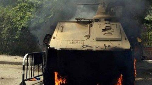 ننشر أسماء مصابي حادث انفجار المدرعة بالعريش