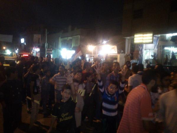 مسيرة حاشدة مناهضة للانقلاب من قرية سقارة إلى مدينة البدرشين