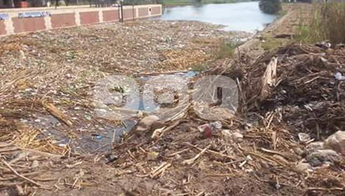 أكوام القمامة تسد ترعة بالمنوفية وتشوه منظر متحف “عرابي” بالشرقية