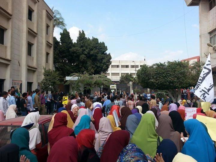 طلاب بني سويف ينتفضون رفضًا لحكم العسكر