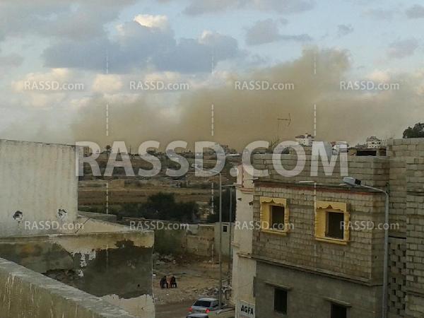 عاجل| الجيش يفجر 6 منازل  في”آل برهوم” برفح المصرية