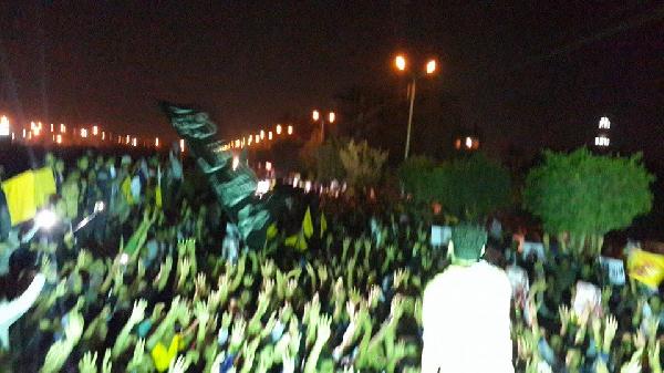 مسيرة في الجيزة تندد بممارسات أمن الانقلاب