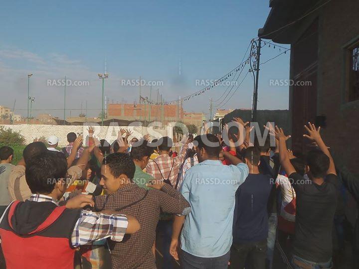 مسيرة لطلاب المنصورية تنديدًا بالانقلاب العسكري