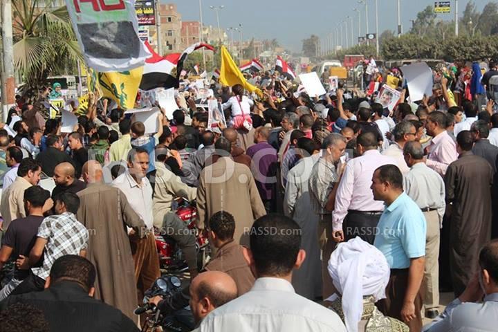 ثوار مركز الحسينية بالشرقيه ينتفضون رفضاً للمحاكمة الهزلية