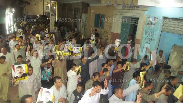 المنصورة تتظاهر تنديدًا باعتقال معارضي الانقلاب