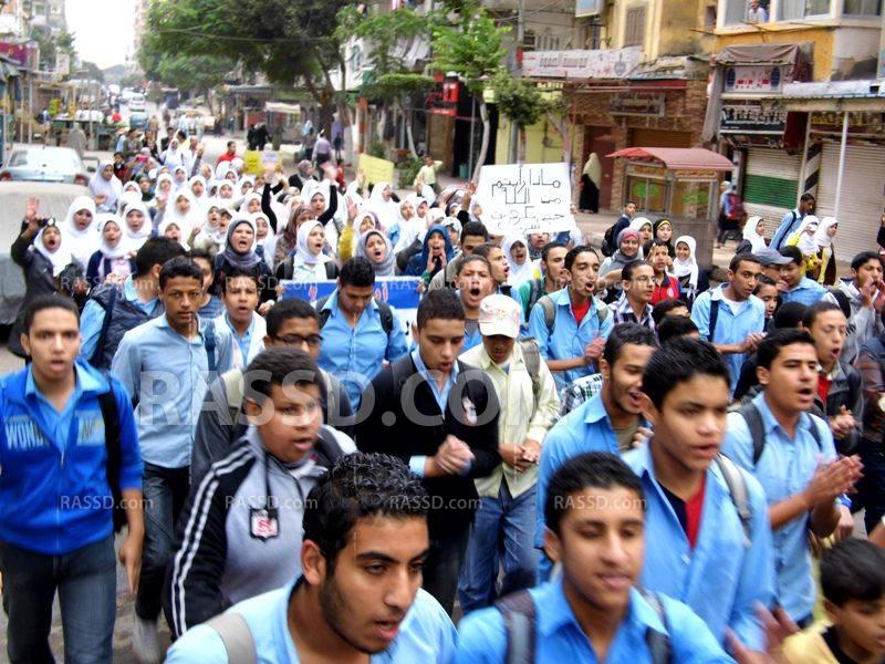 مسيرة للطلاب الأحرار غرب الأسكندرية ضد اعتقال الفتيات