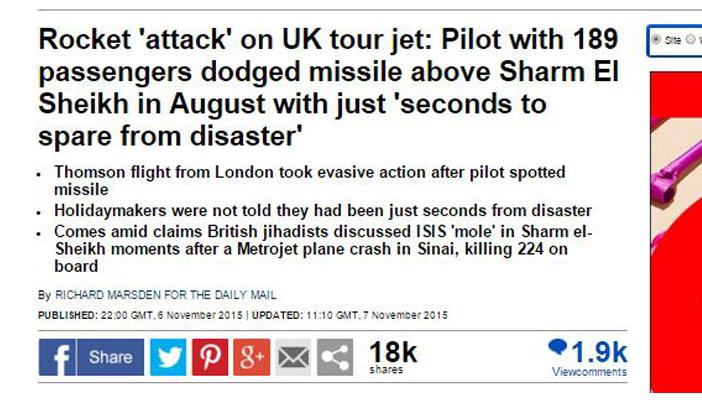 #طيار_الديلي_ميل يتصدر قائمة “تويتر” ويسخر من الطائرة البريطانية