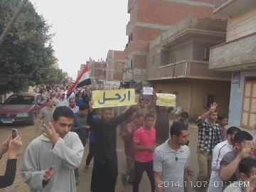 مسيرة حاشدة بمسقط رأس الرئيس مرسي تنديدًا بجرائم العسكر