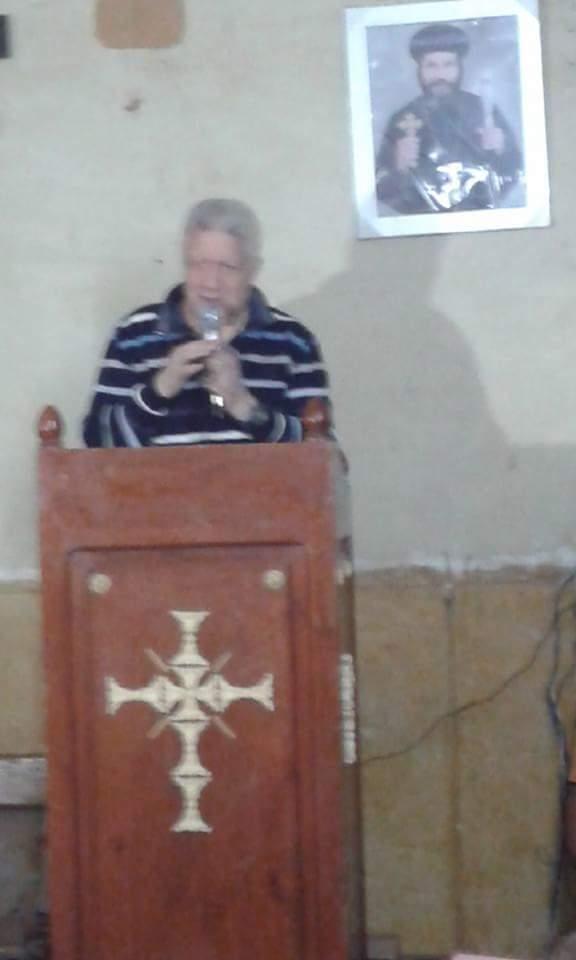 بالصور.. مرتضى منصور يعقد مؤتمرا انتخابيا داخل كنيسة