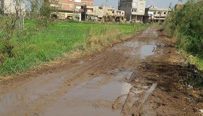 الأمطار تعزل مدينة الأسماك عن دمياط وسط استياء الأهالي