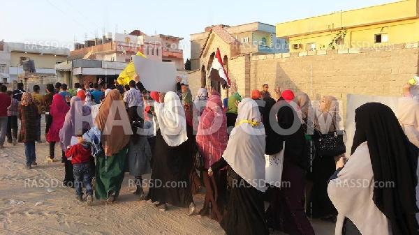 صور| مسيرة في “وادي النطرون” للتنديد بجرائم العسكر