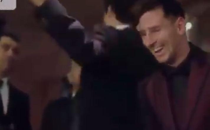 بالفيديو.. ميسي يعانق ابن كريستيانو رونالدو